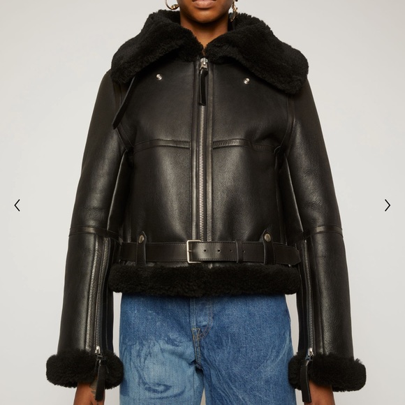 Acne Studios Shearling moto jacket - Picture 8 of 10